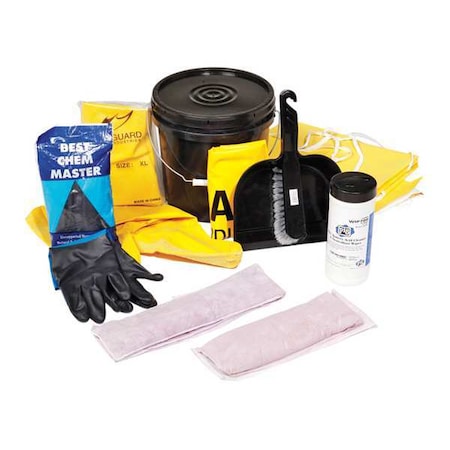 Pig Spill Kit Refill, 5 gal Volume Absorbed per Kit, Not Applicable Capacity, Box, Black, 17 RFL322