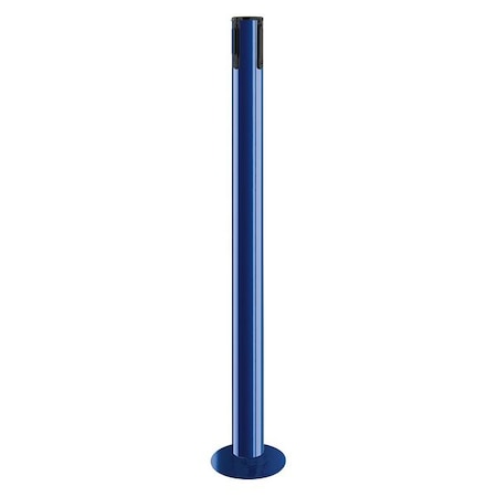 Tensabarrier Receiver Post, 36-1/2 In H, Blue 889R-33-23-RCV