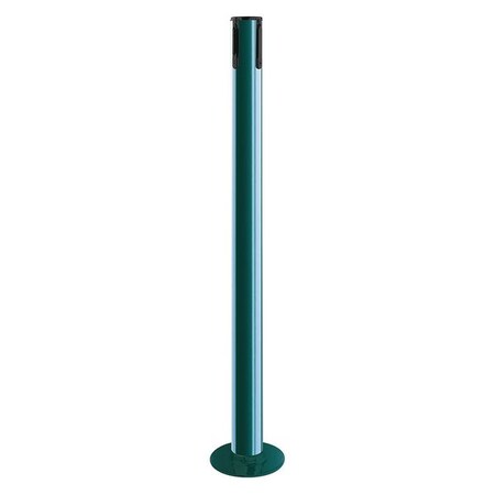 Tensabarrier Receiver Post, 36-1/2 In H, Green 889R-33-28-RCV