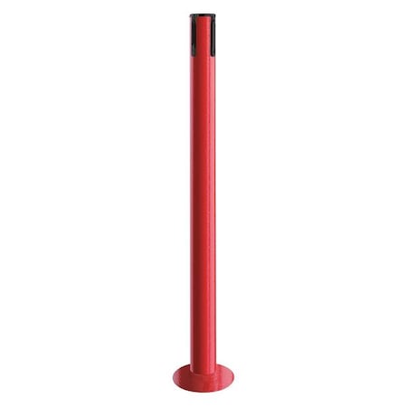 Tensabarrier Receiver Post, 36-1/2 In H, Red 889R-33-21-RCV