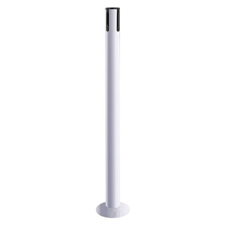 Tensabarrier Receiver Post, 36-1/2 In H, White 889R-33-32-RCV