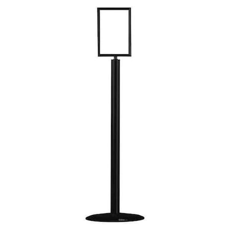 Zoro Select Sign Holder, 7In X 11In Frame, Black 1310U-33-0711HD-V