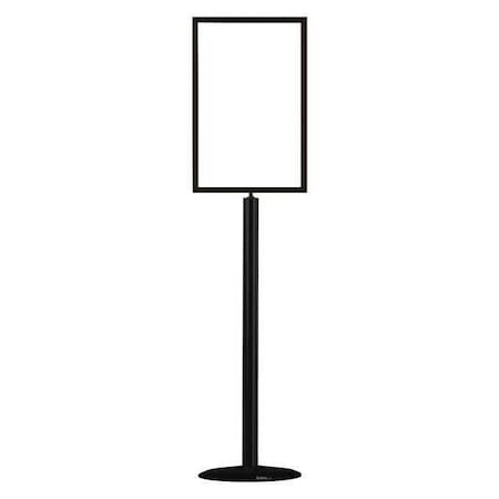 Zoro Select Sign Holder, 14In x 22In Frame, Black 1310U-33-1422HD-V