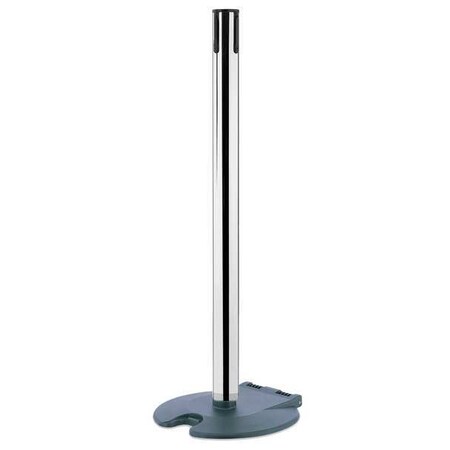 Tensabarrier Receiver Post, 38 In H, Polished Chrome RB1-89-1P-RCV