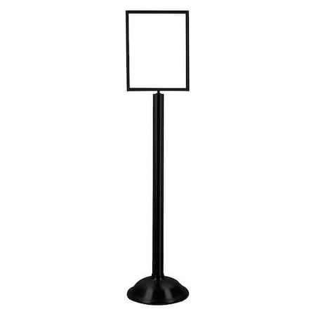 Zoro Select Sign Holder, 11In x 14 In Frame, Black 1310T-33-1114HD-V