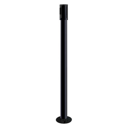 Tensabarrier Receiver Post, 40-1/2 In H, Black 890F-33-33-RCV