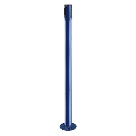 Tensabarrier Receiver Post, 40-1/2 In H, Blue 890F-33-23-RCV