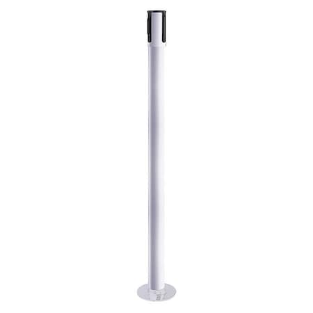 Tensabarrier Receiver Post, 40-1/2 In H, White 890F-33-32-RCV