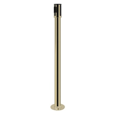 Tensabarrier Receiver Post, 40-1/2 In H, Polished Brass 890F-2P-2P-RCV