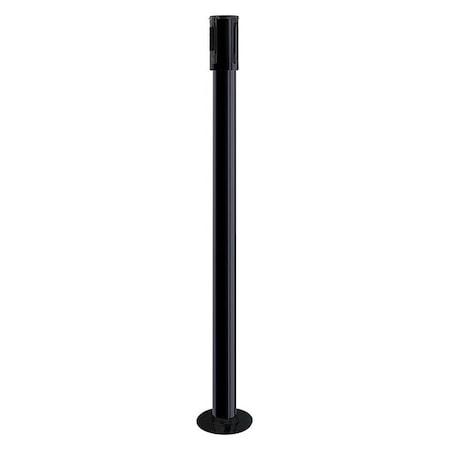 Tensabarrier Receiver Post, 40-1/2 In H, Black 890R-33-33-33-RCV
