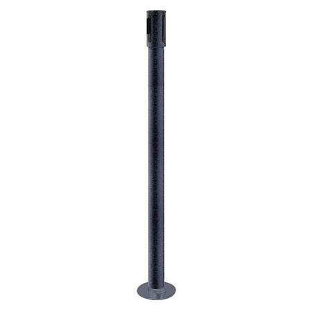 Tensabarrier Receiver Post, 40-1/2 In H, Black Wrinkle 890R-33-89-89-RCV