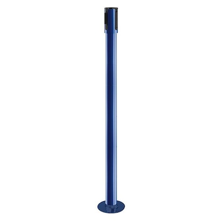 Tensabarrier Receiver Post, 40-1/2 In H, Blue 890R-33-23-23-RCV