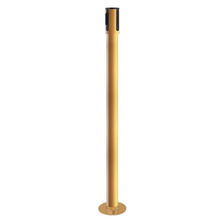 Tensabarrier Receiver Post, 40-1/2 In H, Yellow 890R-33-35-35-RCV