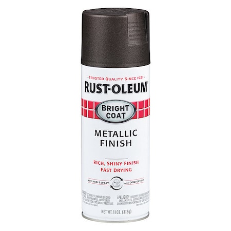 Rust-Oleum 11 oz. Metallic Dark Bronze Spray Paint 7713830 | Zoro