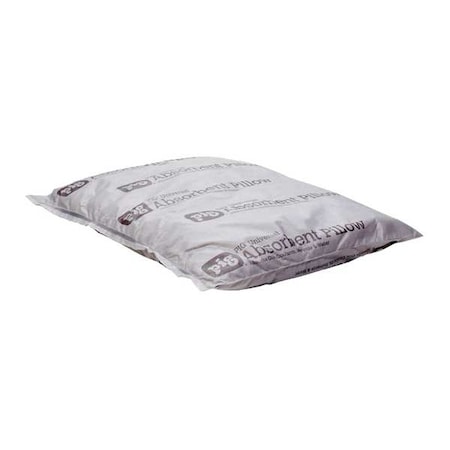 Pig Sorbent Pillow, 32 gal, 17 in x 21 in, Universal, Gray, 16 PK PIL201