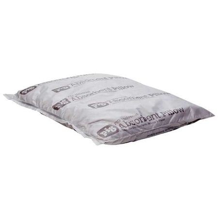 Pig Sorbent Pillow, 20 gal, 10 in x 10 in, Universal, Gray, 40 PK PIL204