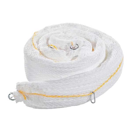 Pig Sorbent Boom, 24 gal, 5 in x 10 ft, Oil, White, 4 PK BOM203