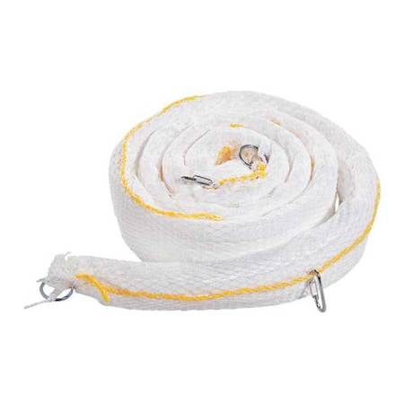 Pig Sorbent Boom, 16 gal, 3 in x 10 ft, Oil, White, 8 PK BOM204