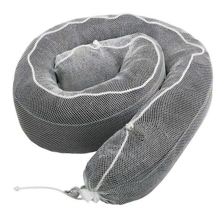 Pig Sorbent Boom, 48 gal, 8 in x 20 ft, Oil, Black, White, 2 PK BOM415