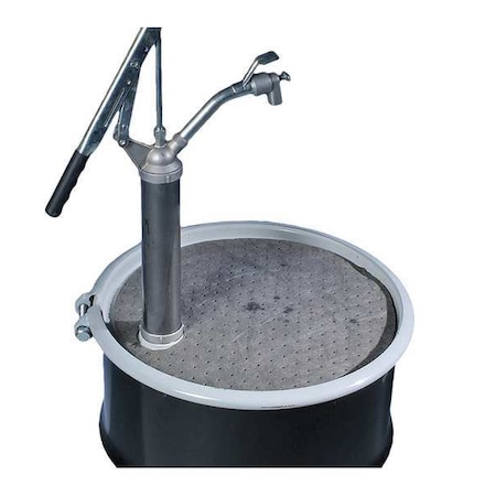 Pig Sorbent Pad, 5 gal, 18 in Dia., Universal, Gray, Polypropylene MAT237