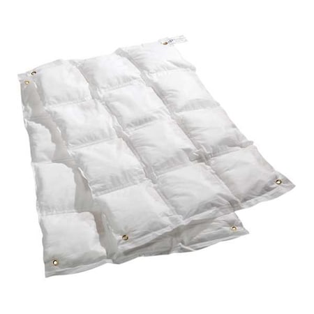 Pig Sorbent Blanket, 7 gal, 27 in x 36 in, Oil, White, 2 PK PIL104