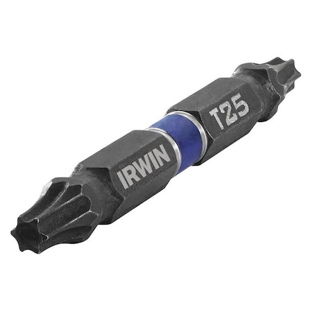Irwin DblEndedDriverBit, 0.25" Hex, L:2.5", PK2 IWAF32DETX252