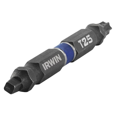 Irwin Insert Bit, Power, Dbl End, Hex Shank, PK2 IWAF32DESQT252