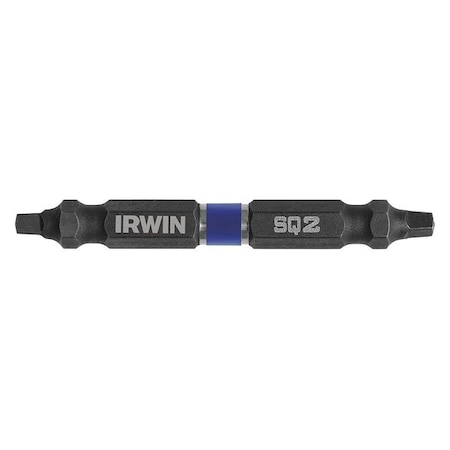Irwin DblEndedDriverBit, 0.25" Hex, L:2.5", PK2 IWAF32DESQ2-2