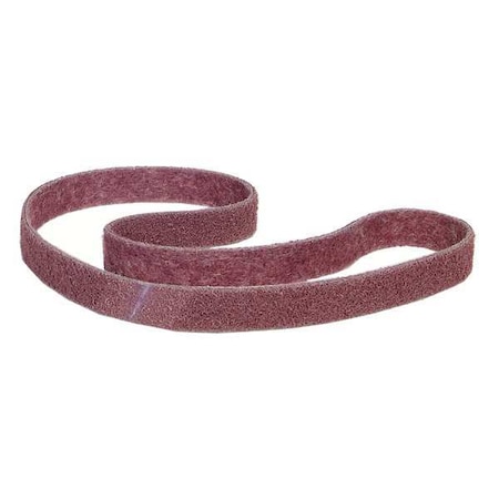 Merit Surface-Conditioning Belt, 1/2 in W, 24 in L, Non-Woven, Aluminum Oxide, Not Applicable Grit, Fine 66623333498