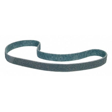 Merit Surface-Conditioning Belt, 1 in W, 42 in L, Non-Woven, Aluminum Oxide, Not Applicable Grit, Blue 08834194014