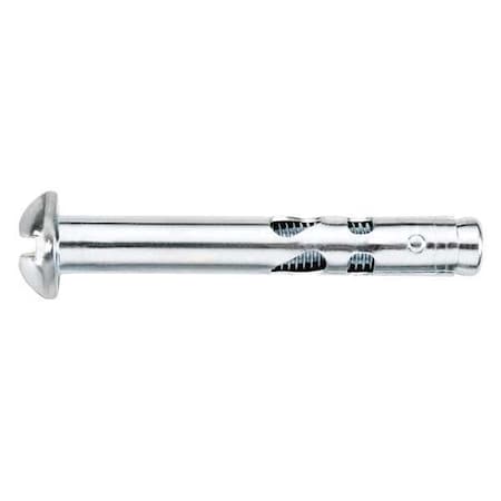 Dewalt Lok-Bolt AS Sleeve Anchor, 1/4" Dia., 1-3/8" L, Carbon Steel Zinc Plated, 100 PK 05205S-PWR