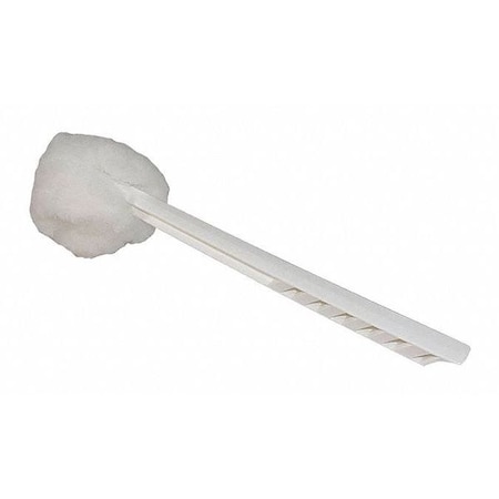 Impact Products Toilet Brush, 12 in L Handle, 5-3/4 in L Brush, White, Plastic 204