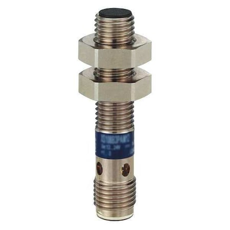 Telemecanique Sensors Cylindrical, Inductive Proximity Sensor, 8 mm Dia., Stainless Steel, M8, 3 Wires, Shielded XS108B3NAM8