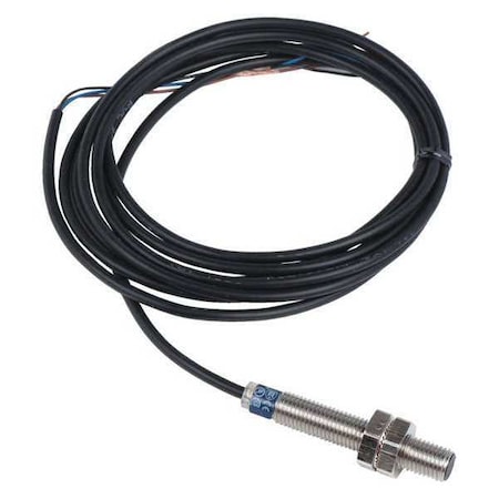 Telemecanique Sensors Cylindrical, Inductive Proximity Sensor, 8 mm Dia., Stainless Steel, 2 m, Bare Wire, 3 Wires, Shielded XS608B1PBL2
