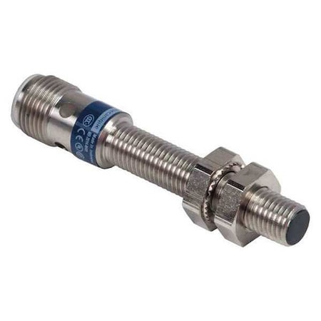 Telemecanique Sensors Cylindrical, Inductive Proximity Sensor, 12 mm Dia., Stainless Steel, M12, 3 Wires, Shielded XS608B1PBM12