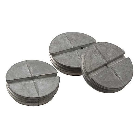 Raco Closure Plug, 0 Gangs, Zinc, Floor Box Type 5269-0