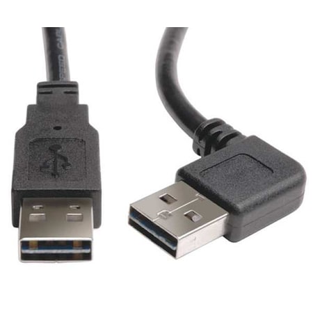 Tripp Lite Reversible USB Cable, Black, 3 ft. UR020-003-RA