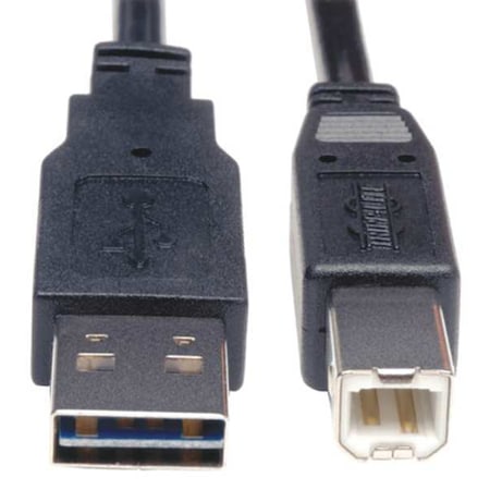 Tripp Lite Reversible USB Cable, Black, 10 ft. UR022-010