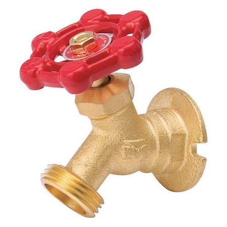 Zoro Select Sillcock Valve, FPT, 1/2 in., Brass 108-003NL