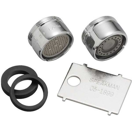 Speakman 0.5 gpm, 1.5 gpm Faucet Accessory, 13/16"-27 Thread Size, Chrome, Brass & Plastic A-BOLF