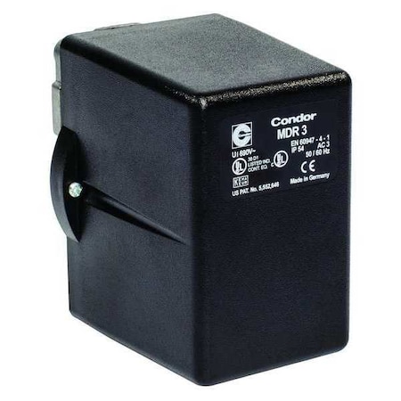 Gast Pressure Switch, Standard, DPST, 1 Ports, 1/4" FNPT, 5 to 65 psi Range AK620