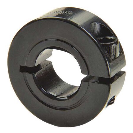 Ruland Shaft Collar, D-Bore, 1Pc, 1/2 In, Steel CLD-8-F