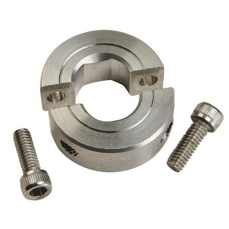 Ruland Shaft Collar, D-Bore, 2Pc, 3/4 In, 303 SS SPD-12-SS