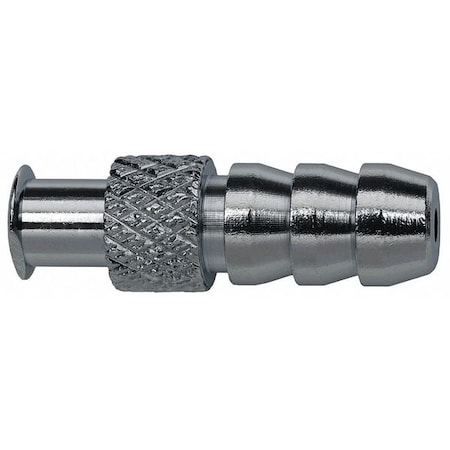 Zoro Select Luer Lock Barb Adapter, Female, Plated Brass, Silver G508