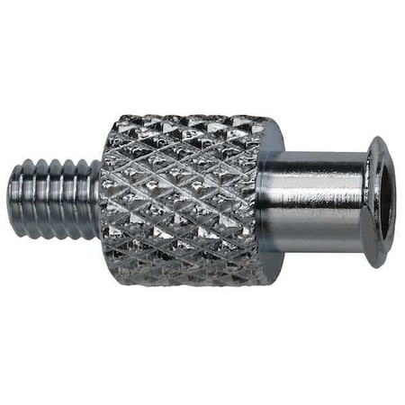 Zoro Select Female Luer to 10-32 Male, Female, Plated Brass, Silver G514