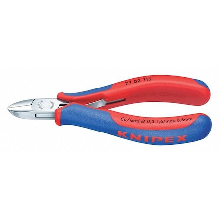 Knipex 4 1/2 in 77 Diagonal Cutting Plier Standard Cut Oval Nose Uninsulated 77 02 115