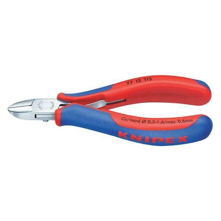 Knipex 4 1/2 in Diagonal Cutting Plier Standard Cut Uninsulated 77 12 115