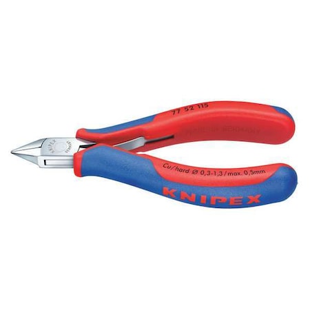 Knipex 4 1/2 in Diagonal Cutting Plier Standard Cut Uninsulated 77 52 115