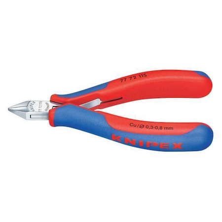 Knipex 4 1/2 in 77 Diagonal Cutting Plier Standard Cut Pointed Nose Uninsulated 77 72 115