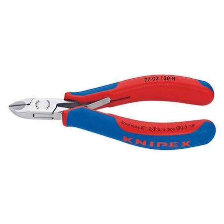 Knipex 4 3/4 in Diagonal Cutting Plier Standard Cut Uninsulated 77 02 120 H